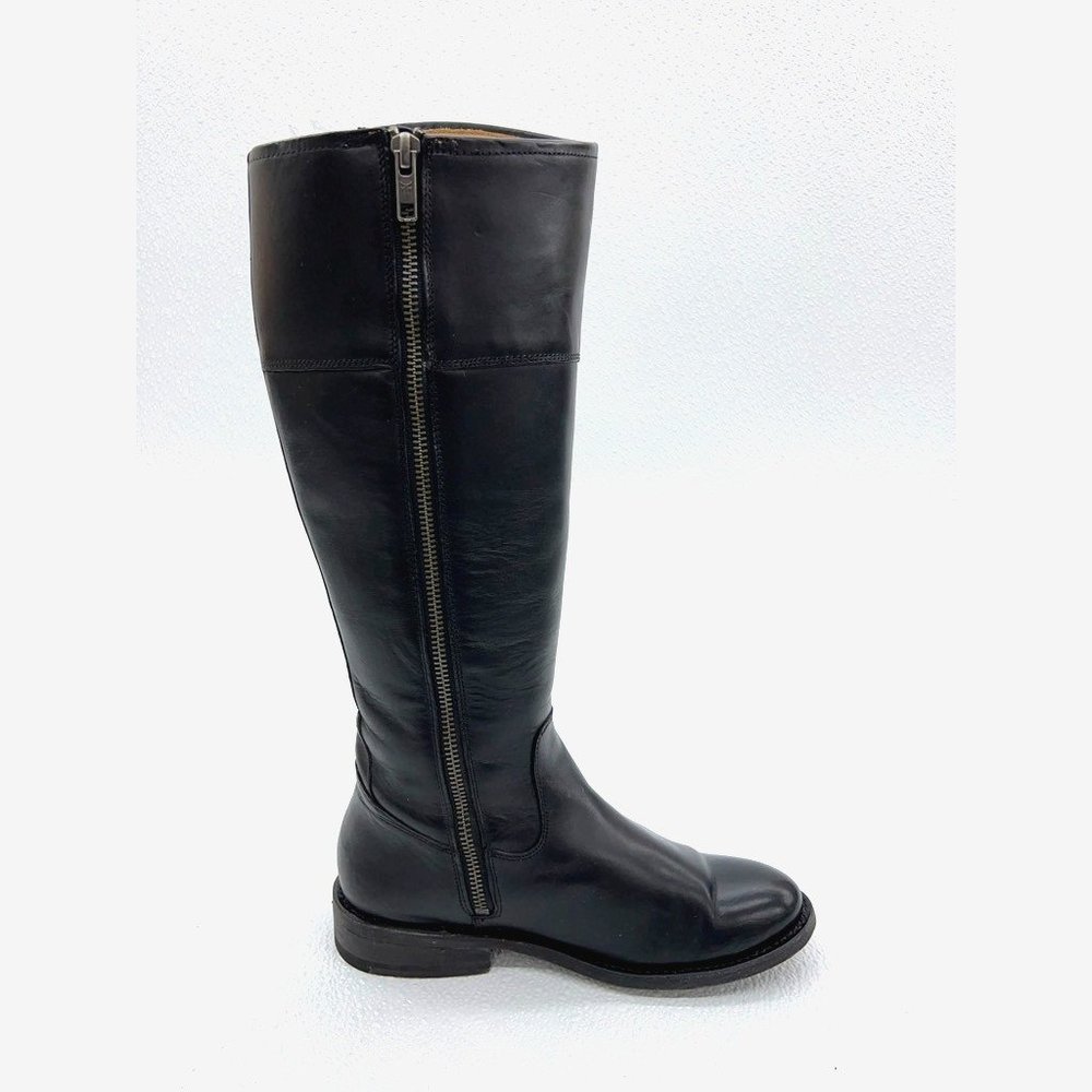 Frye Jayden Riding Boots High Knee Western Tall Boots D Ring Womens 6 B Black - Picture 3 of 10